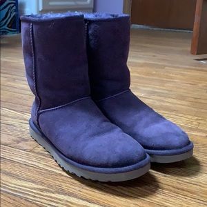 Women’s purple short ugg boots